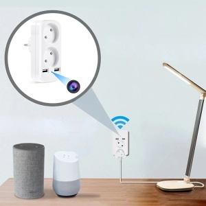 Camera Spion in Adaptor dublu iUni AD1, 8GB, Wi-Fi, Full HD, Senzor miscare - Img 3
