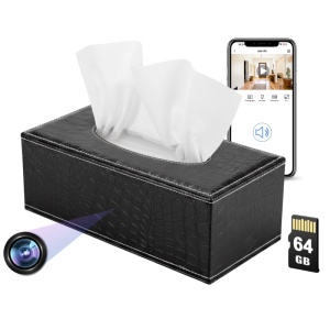 Camera Spionaj in Suport servetele iUni IP73, 64GB, Wi-Fi, Full HD, Vizualizare Live pe telefon