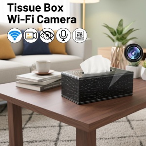 Camera Spionaj in Suport servetele iUni IP73, Wi-Fi, Full HD, Vizualizare Live pe telefon, Slot card - Img 2
