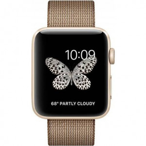 Curea iUni compatibila cu Apple Watch Ultra/SE/8/7/6/5/4/3/2/1, 38mm, Nylon, Woven Strap, Brown - Img 3