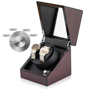 Cutie intors ceasuri iUni, 4 Programe rotatie (TPD reglabil), Watch Winder 2, Mahon-Black