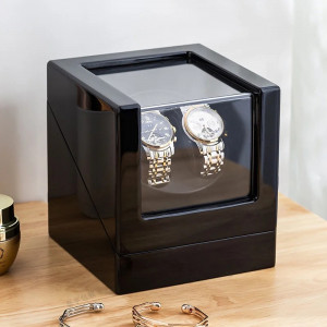 Cutie intors ceasuri iUni, 4 programe, Watch Winder 2, Black - Img 8
