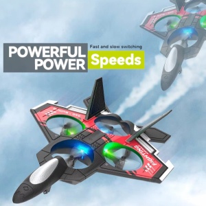 Drona avion cu telecomanda iUni S98, Quadcopter, Combat Aircraft, Acrobatii 360°, Giroscop, Rezistent la impact, Lumini LED - Img 5