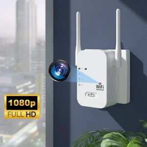 Mini Camera WiFi in Amplificator Semnal iUni RP1, Full HD, Slot card microSD, Vizualizare Live pe telefon - Img 2