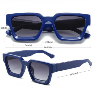 Ochelari de Soare Retro Square iUni iEye, UV400, Blue - Img 4