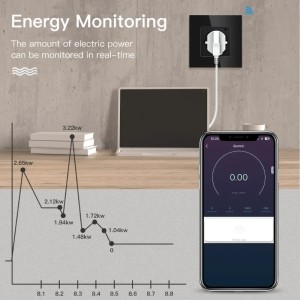 Priza inteligenta iUni SS1, WiFi, 16A, Monitorizare consum, Smart Life / Tuya APP, Compatibila Alexa/Google Assistant, Black - Img 4