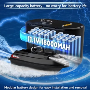 Barca Plantat, Nadit si Momit iUni V066, 2 cuve, 200 puncte GPS, 18000mAh, 3kg, 1000m, 20km/h - Img 9