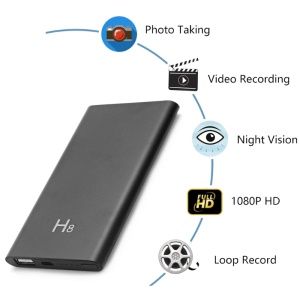 Camera Spion in Baterie Externa iUni H8, Full HD, Slot card, 5000mAh, Wi-Fi, Night Vision, Detectie miscare - Img 3