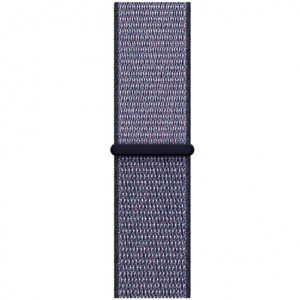 Curea iUni compatibila cu Apple Watch Ultra/SE/8/7/6/5/4/3/2/1, 40mm, Nylon Sport, Woven Strap, Midnight Blue - Img 2