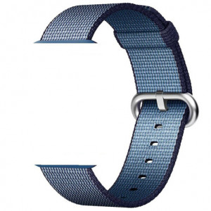 Curea iUni compatibila cu Apple Watch Ultra/SE/8/7/6/5/4/3/2/1, 40mm, Nylon, Woven Strap, Midnight Blue - Img 4