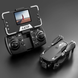 Drona cu 2 camere iUni M10, Ecran LCD 2.4 inch, Wi-Fi FPV, Card microSD inclus, Pliabila, Transmisie live pe telefon - Img 2