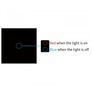 Intrerupator touch iUni 1F, 1 Canal, Sticla Securizata, LED, Black - Img 3