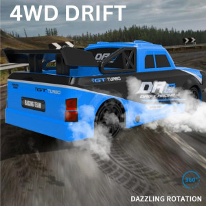 Masina cu Telecomanda iUni C053, Scara 1:18, 2.4Ghz, 25km/h, 4WD, High Speed Drifting & Racing Car, Albastru - Img 4