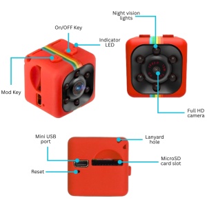 Mini Camera iUni SQ11, Full HD, 1080P, Night Vision, Slot Card MicroSD - Img 12