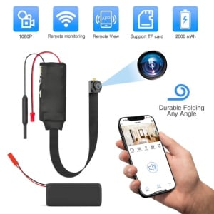 Mini Camera Modul iUni IP40, Baterie 2000mAh, Wi-Fi, 32GB, Vizualizare Live pe telefon - Img 3