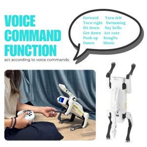 Robot Caine Inteligent iUni 8008 cu Cleste de Prindere, Control Telecomanda, Comenzi Vocale, Programabil - Img 7