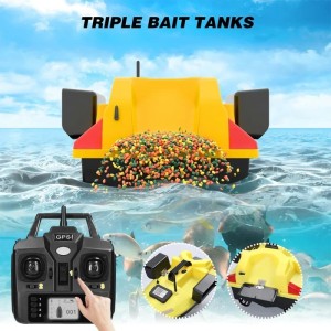 Barca Plantat , Nadit si Momit iUni V020, GPS, Carcasa fosforescenta, 3 cuve, 2kg, 500m, 12000mAh, 10km/h - Img 9