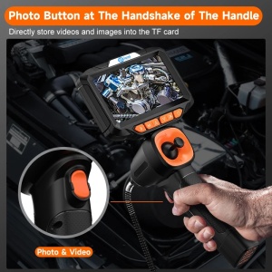 Camera Inspectie Auto Industriala iUni VSP50 PRO, Rotativa 720°, Control Joystick, Ecran IPS 5", Lungime Cablu 1M, 1080P, 6 LED-uri ajustabile, Lentila 6mm, Rezistenta la Apa IP67, 4000mAh - Img 7