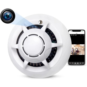 Camera Spion Detector de fum iUni D103, Wi-Fi, Vizualizare 4K, Slot Card MicroSD - Img 1