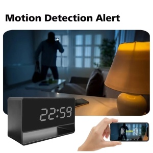 Camera Spion in ceas de birou iUni IP27 Mini, 8GB, Wi-Fi, Vizualizare 4K, Night Vision, Senzor de miscare - Img 3