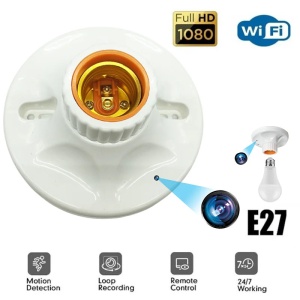 Camera Spion in Dulie bec E27 iUni SB1, Wi-Fi, 8GB, Full HD, Prindere tavan/perete - Img 3
