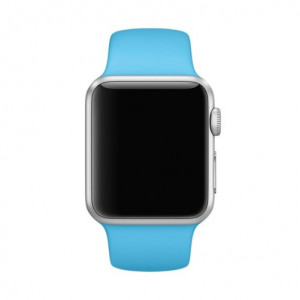 Curea iUni compatibila cu Apple Watch Ultra/SE/8/7/6/5/4/3/2/1, 42mm, Silicon, Blue - Img 3