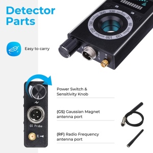 Detector Camere, Microfoane, Localizatoare GPS, Reportofoane, iUni K18, Frecvente 1Mhz - 8Ghz - Img 10