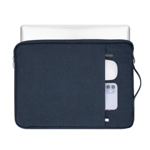 Geanta Laptop 15"-16" iUni, Material Textil Impermeabil, Anti-zgarieturi, Anti-socuri, Buzunar extern, Bleumarin - Img 13