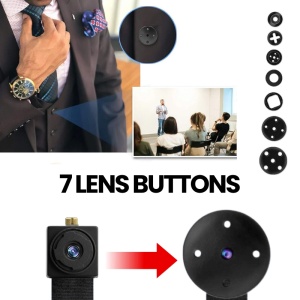 Modul cu Camera Spion iUni IP75, Wi-Fi, 8GB, Full HD, Accesorii Nasturi, Vizualizare Live pe telefon - Img 3