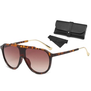 Ochelari de Soare Aviator iUni iEye, UV400, Animal Print