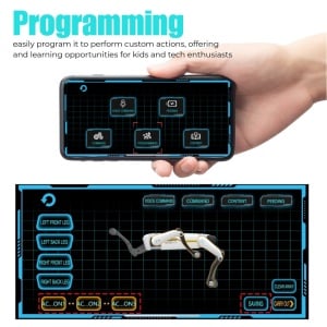 Robot Caine Inteligent iUni 8006 cu Bile din Hidrogel, Expandabile in apa, Control Telecomanda, APP, Comenzi Vocale, Programabil, 25+ Functii Interactive - Img 10