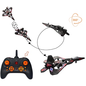 Avion cu telecomanda iUni LC222-A, Thunder Jet X, Acrobatii 360°, Giroscop, Rezistent la impact, Lumini LED - Img 4