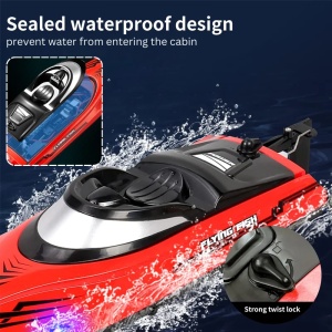 Barca cu telecomanda iUni HJ811, RC Racing Speed Boat Drift, Viteza 25 km/h, 2.4GHz - Img 5