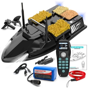 Barca Plantat, Nadit si Momit iUni V803, GPS, 12000mAh, 4 cuve, 3kg, 500m, 15km/h