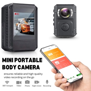 Body camera corporala iUni CP38, Wireless, Detectie miscare, Unghi 170° - Img 2