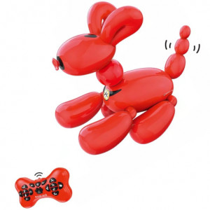 Caine Robot inteligent iUni K32A, Balloon Dog, 50 Comenzi, Control tactil, Telecomanda, Rosu-Negru - Img 5