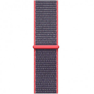 Curea iUni compatibila cu Apple Watch Ultra/SE/8/7/6/5/4/3/2/1, 38mm, Nylon Sport, Woven Strap, Purple/Electric Pink - Img 2