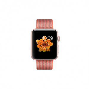 Curea iUni compatibila cu Apple Watch Ultra/SE/8/7/6/5/4/3/2/1, 38mm, Nylon, Woven Strap, Red Velvet - Img 3