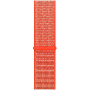 Curea iUni compatibila cu Apple Watch Ultra/SE/8/7/6/5/4/3/2/1, 40mm, Nylon Sport, Woven Strap, Electric Orange - Img 3