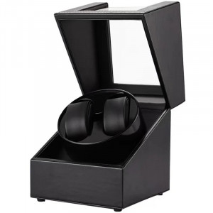 Cutie intors ceasuri automatice iUni, 2 Programe rotatie, Watch Winder 2, Black - Img 9