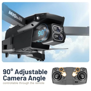 Drona cu 2 camere iUni M10, Ecran LCD 2.4 inch, Wi-Fi FPV, Card microSD inclus, Pliabila, Transmisie live pe telefon - Img 6