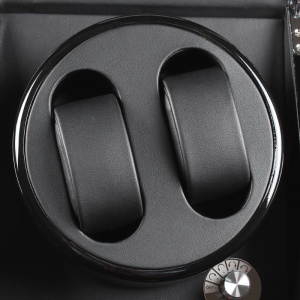 RESIGILAT - Cutie intors ceasuri automatice iUni, 4 Programe rotatie, Watch Winder 2 + 3 spatii depozitare Negru - Img 9