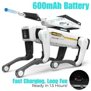 Robot Caine Inteligent iUni 8006 cu Bile din Hidrogel, Expandabile in apa, Control Telecomanda, APP, Comenzi Vocale, Programabil, 25+ Functii Interactive - Img 11