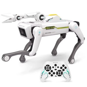 Robot Caine Inteligent iUni 8008 cu Cleste de Prindere, Control Telecomanda, Comenzi Vocale, Programabil