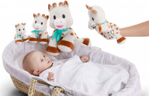 Vulli Girafa Sophie 'pufoasa' maxi 35 cm - Img 3