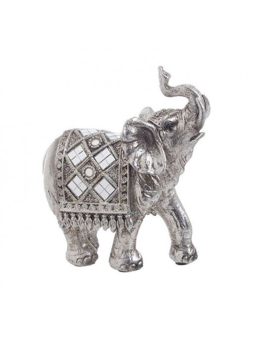 Elefant decorativ rasina Silver Tusker, 12x5x13