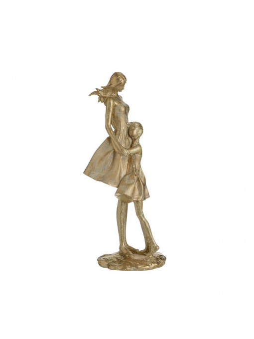 Statueta Mama si fiica, rasina, Auriu, Charisma 15x11x34