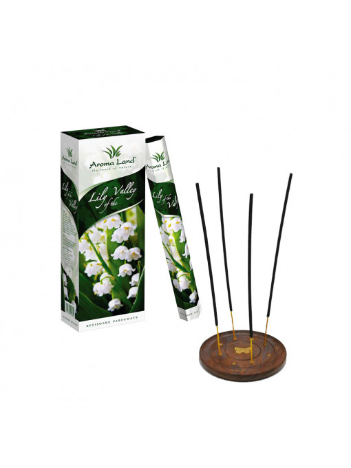 Pachet 120 betisoare parfumate Lily of the Valey + suport lemn