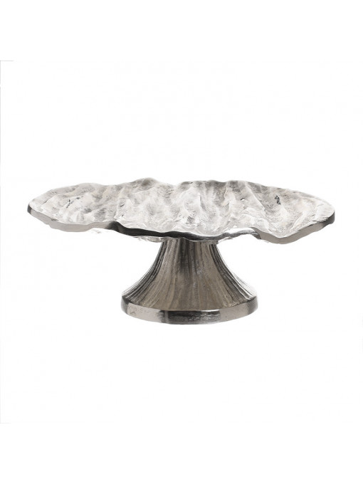 Platou cu picior Silver Delight, Charisma, Aluminiu, D26x9 cm