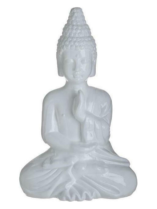 Statueta White Buddha, Charisma, Ceramic, 20Χ12Χ32